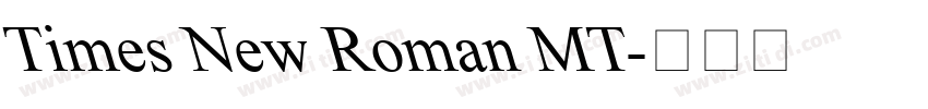 Times New Roman MT字体转换